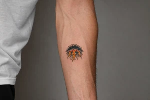 lightning storm tattoo idea