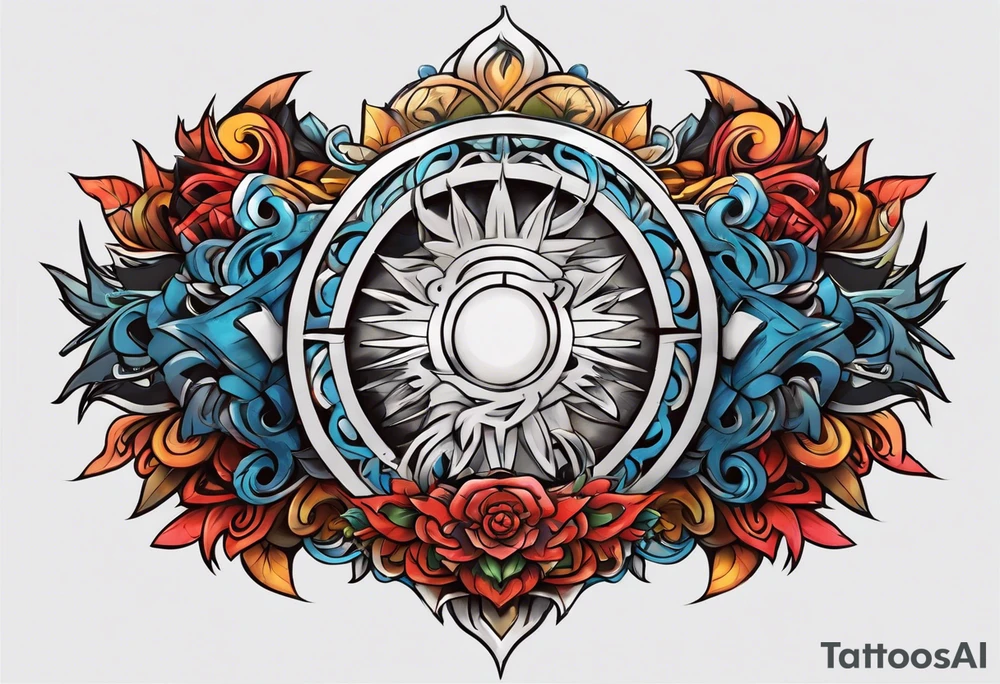 naruto headband with an R in the middle tattoo idea