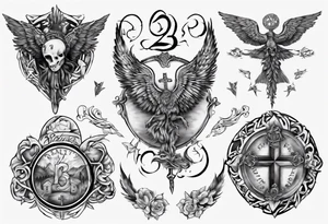 23rd Psalm back piece tattoo idea
