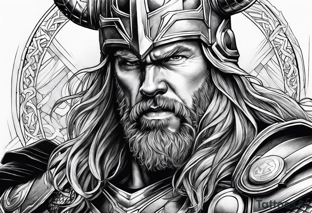 Thor im Kampf tattoo idea