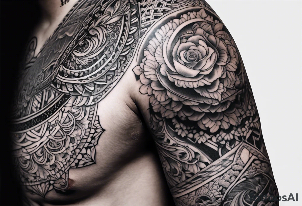 Lacework sleeve tattoo idea