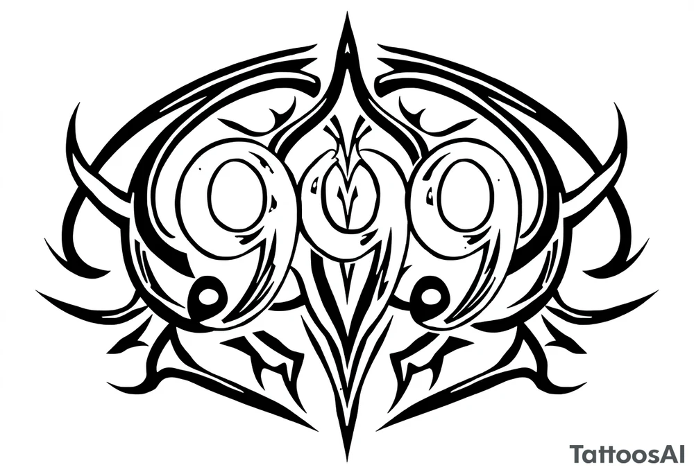 999 symbol tattoo idea