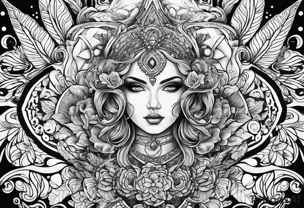 Psychedelic tattoo idea