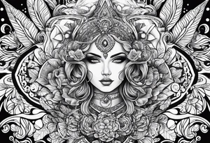 Psychedelic tattoo idea
