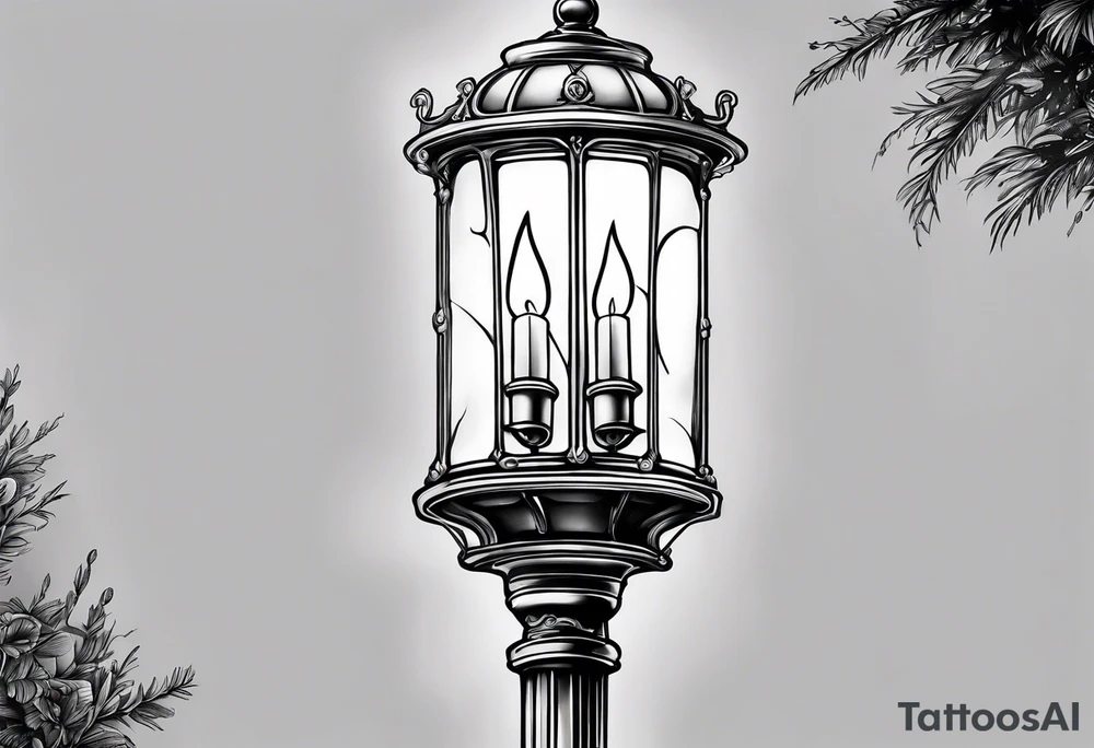 Narnia lamp post tattoo idea