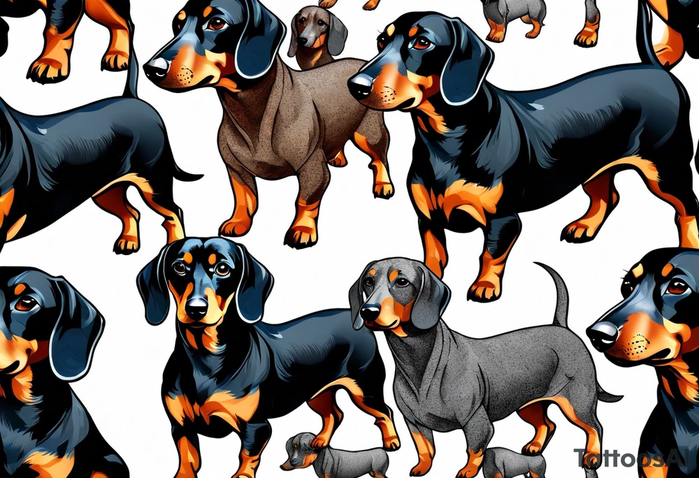 Dachshund tattoo idea