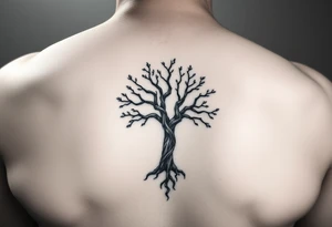 Tree of life one half Jamaican colours and one half Irish colours hand tattoo tattoo idea