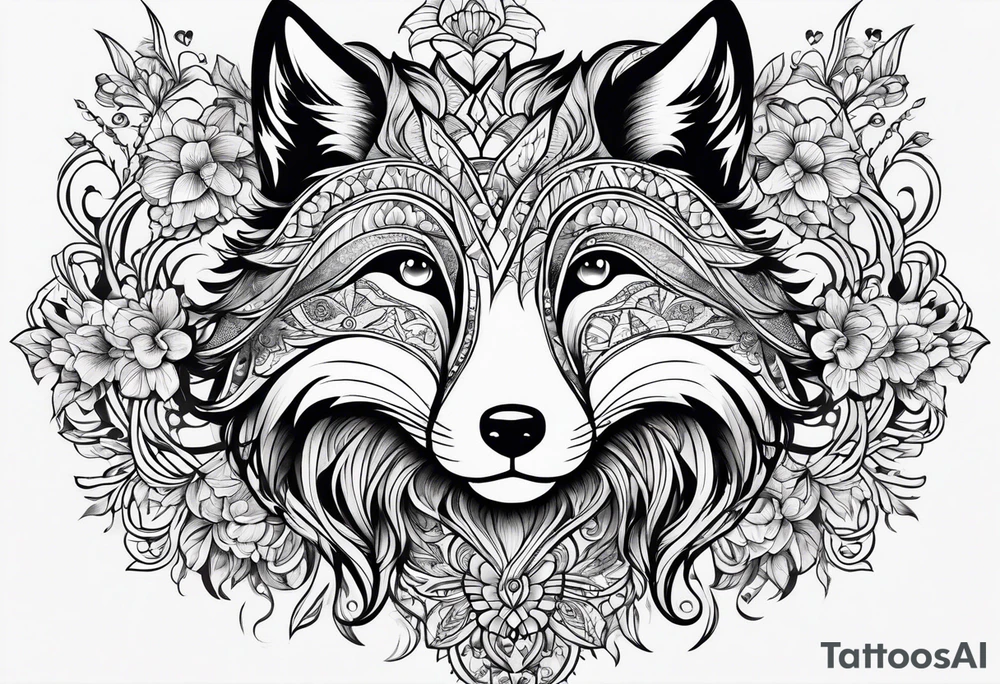 strength, small, nuanced, fox, elegant, armenian tattoo idea
