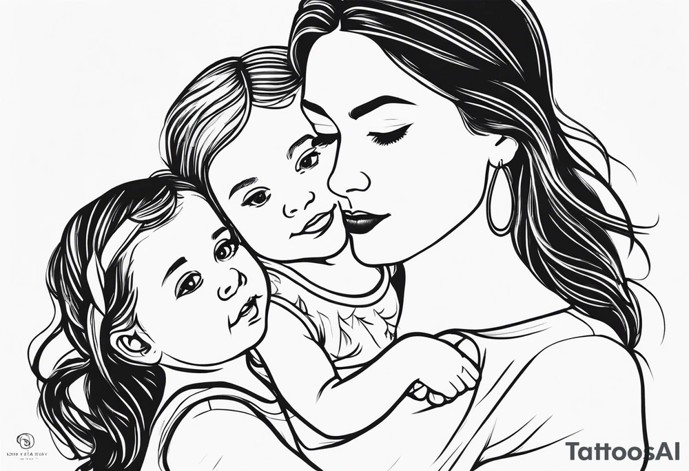 matching mother daughter tattoo tattoo idea