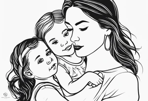 matching mother daughter tattoo tattoo idea