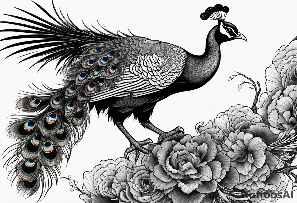 chinese peacocks flying

scary looking 
demonic tattoo idea