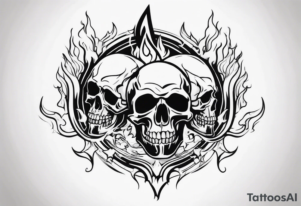 Weld,skulls,flames,sparks tattoo idea
