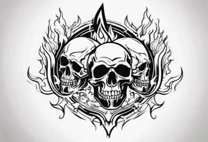 Weld,skulls,flames,sparks tattoo idea