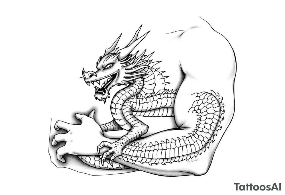 dragon tattoo idea