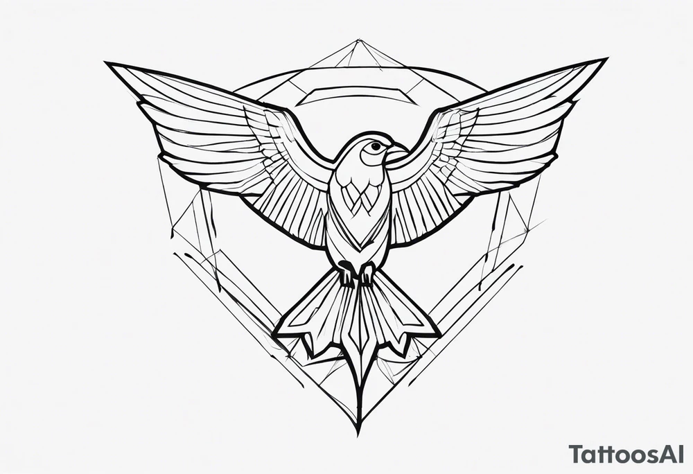 fighting kite tattoo idea