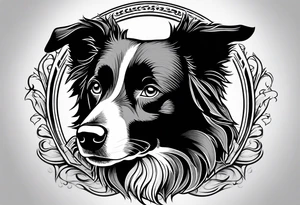 Border Collie tattoo idea