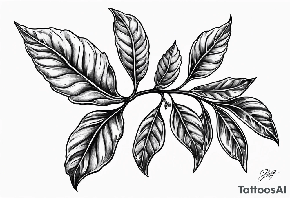 Make a sprig with bay leaf tattoo idea