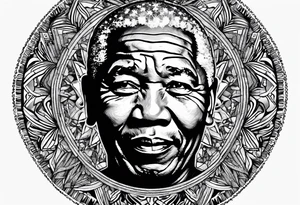 Un simbolo de mandela, que inclluya palabra "faith" tattoo idea