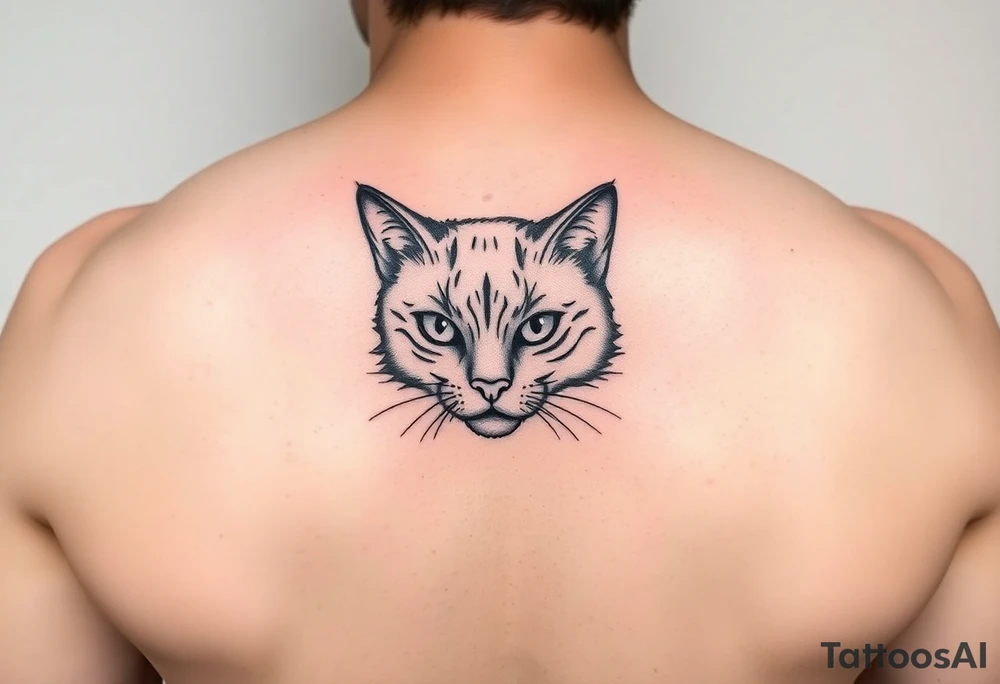 black cat tattoo idea