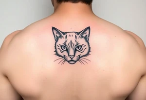 black cat tattoo idea
