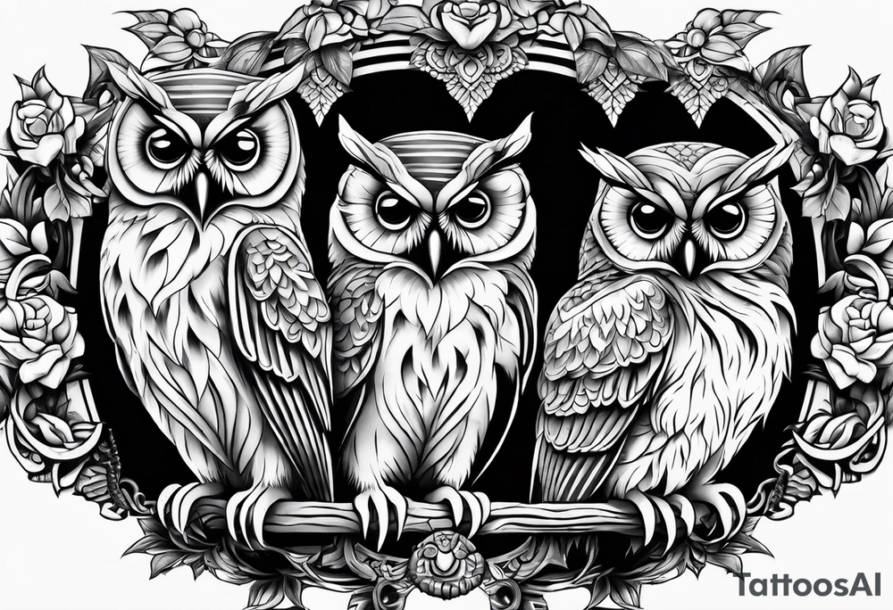 Owls
Hear no evil, see no evil, speak no evil tattoo idea Owls
Hear no evil, see no evil, speak no evil tattoo idea