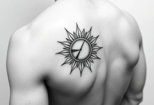 Left arm sleeve.  I already have a sun made out of stone on my deltoid. tattoo idea