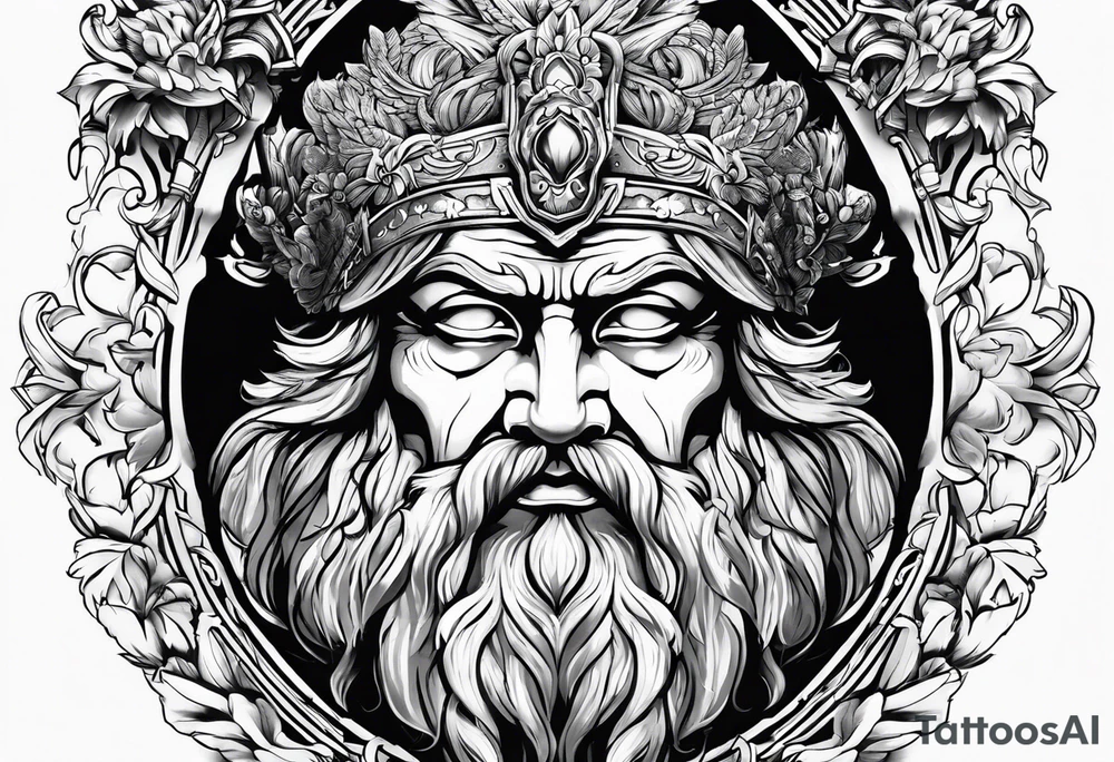 Zeus with lighting tattoo idea