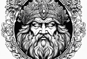 Zeus with lighting tattoo idea
