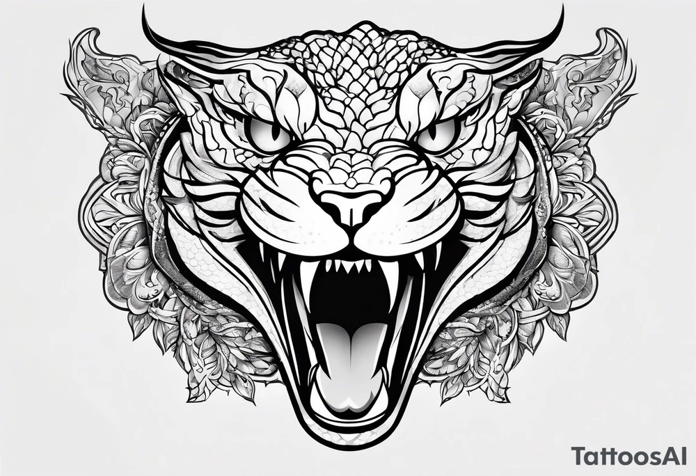 Viper head tattoo idea
