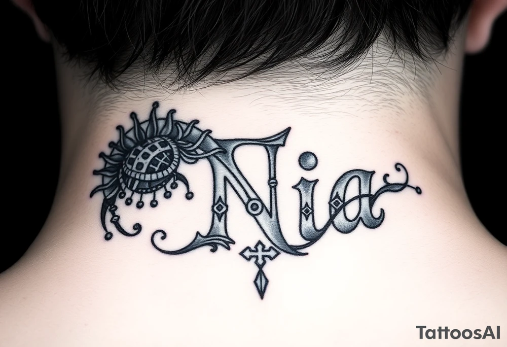 name Nia with dreamweaver tattoo idea