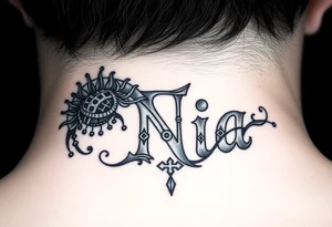 name Nia with dreamweaver tattoo idea