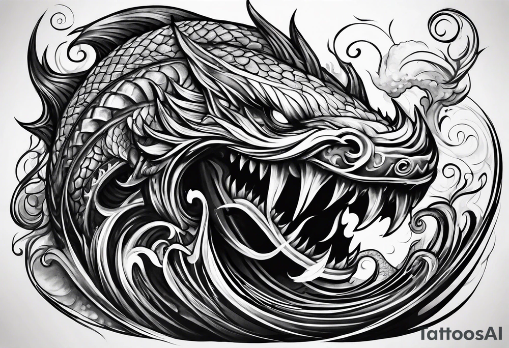 Evil leviathan tattoo idea