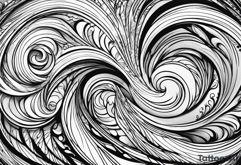 Swirling whirling, sleeve tattoo idea