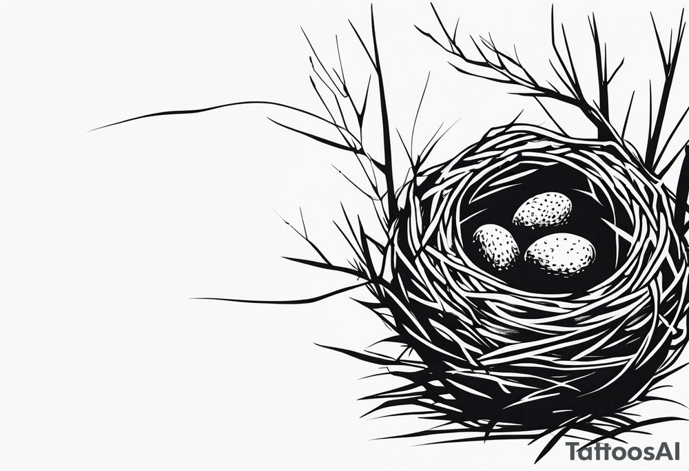 Bird nest tattoo idea