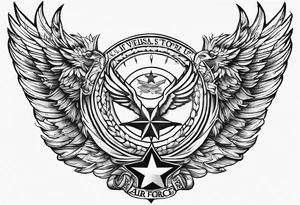US Air Force Symbol tattoo idea