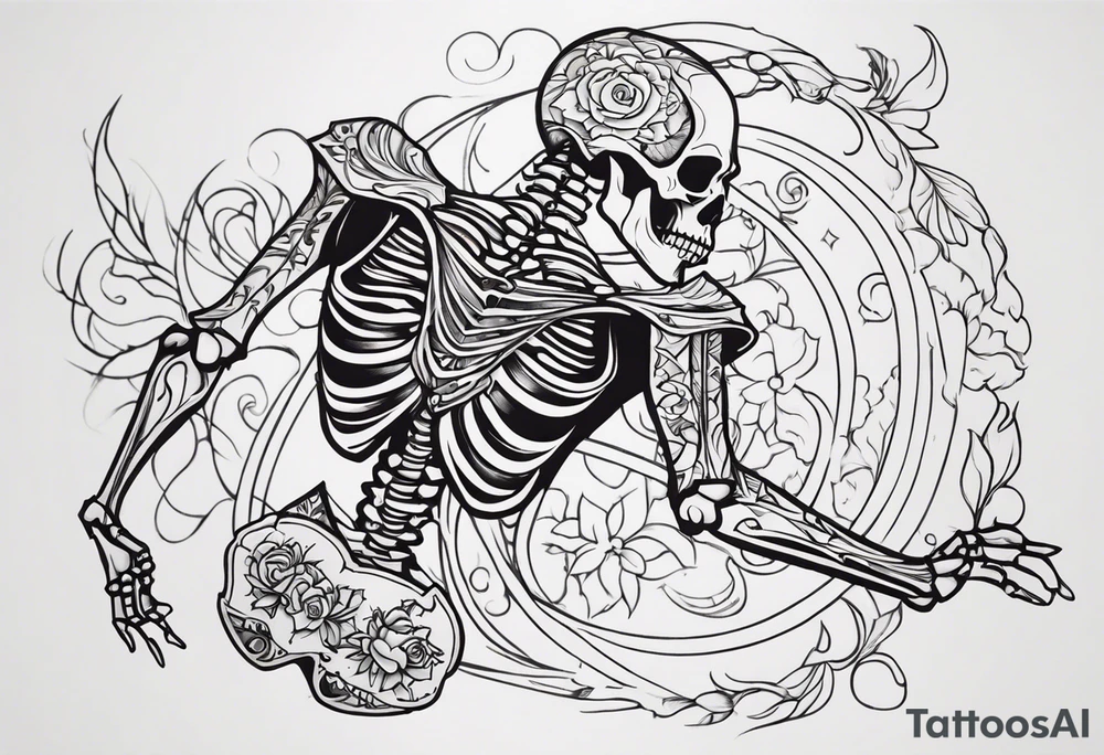 Skeleton Dancing tattoo idea