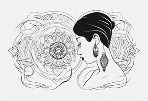Deafness people tattoo idea