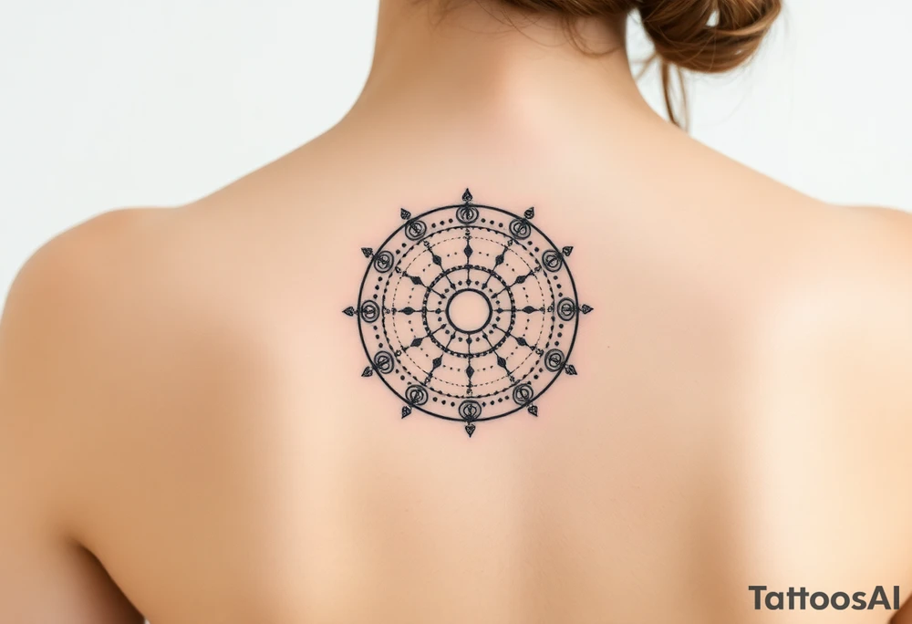 Natal birthchart tattoo idea