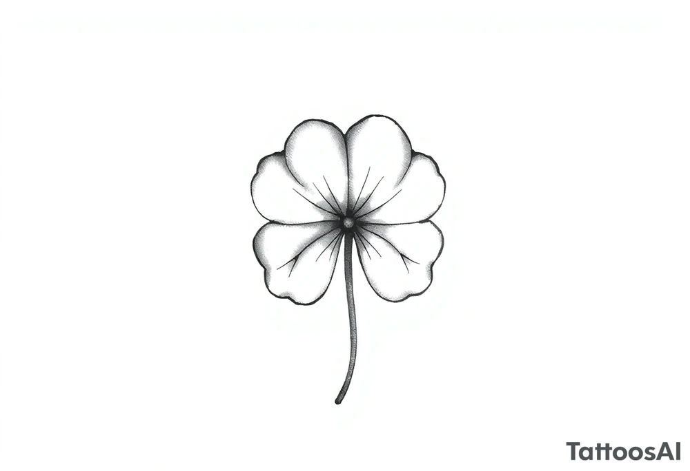 4-leaf clover tattoo idea