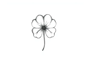 4-leaf clover tattoo idea
