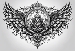 Chest tattoo only on one side of the chest tattoo idea