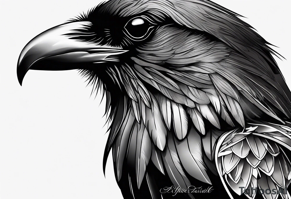 Crow tattoo idea