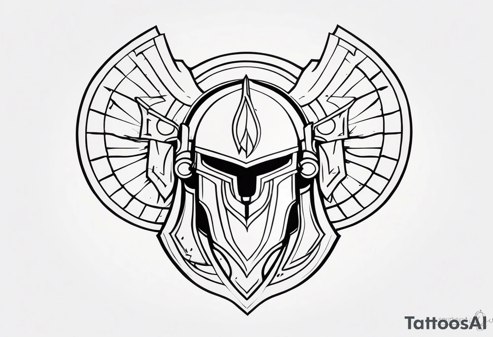 Ancient spartan symbol tattoo tattoo idea