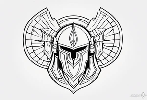 Ancient spartan symbol tattoo tattoo idea