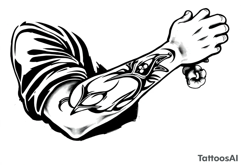 Goth tattoo arm sleeve tattoo idea