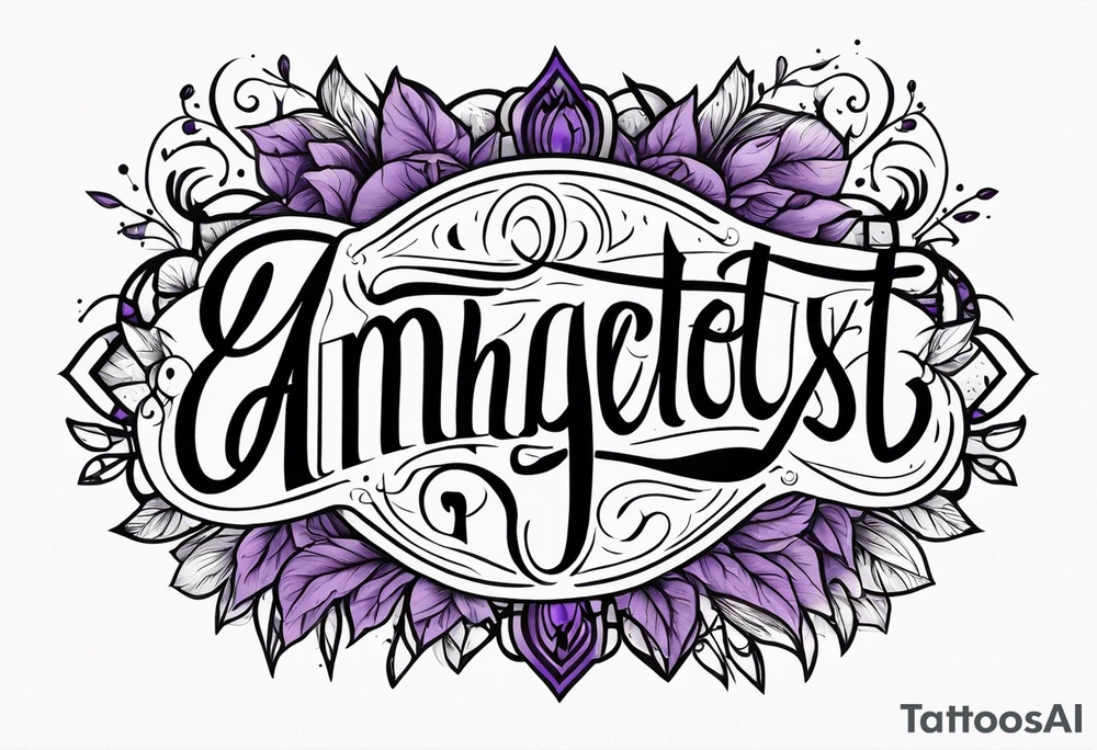 Amethyst tattoo idea