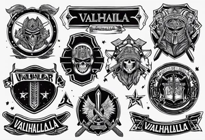 Valhalla soldier tattoo idea
