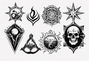 Symbol of the ocean that represents strength, love and unity tattoo idea