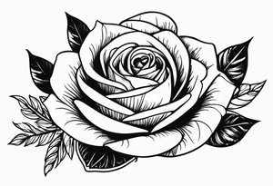 Escorpião com rosa tattoo idea