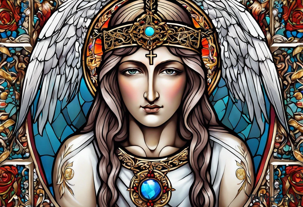 Angels 
Rosary 
Spider 
Greek 
Jesus 
Cross tattoo idea